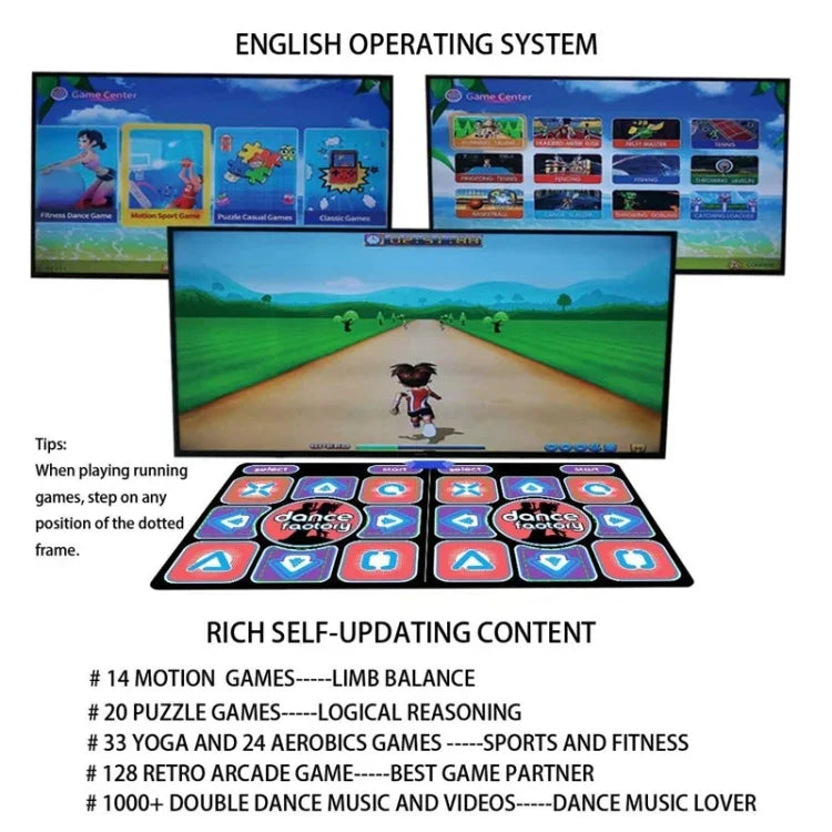 แผ่นเกมเต้นรำอิเล็กทรอนิกส์ HD-MI สำหรับเด็ก, 039