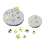 แม่พิมพ์ซิลิโคนรูปผึ้งน้อย สำหรับฟอนดอง ช็อกโกแลต และเค้ก รุ่น Mk-3171 สีชมพู, Mk-3171 สีเทาอ่อน, Mk-3172 สีชมพู, Mk-3172 สีเทาอ่อน