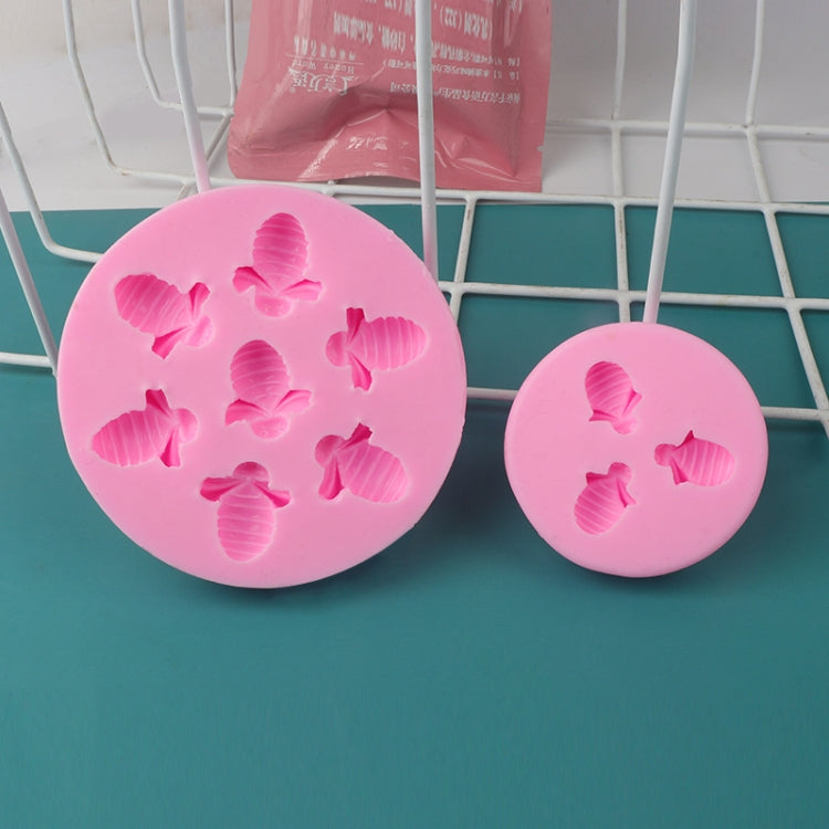 แม่พิมพ์ซิลิโคนรูปผึ้งน้อย สำหรับฟอนดอง ช็อกโกแลต และเค้ก รุ่น Mk-3171 สีชมพู, Mk-3171 สีเทาอ่อน, Mk-3172 สีชมพู, Mk-3172 สีเทาอ่อน