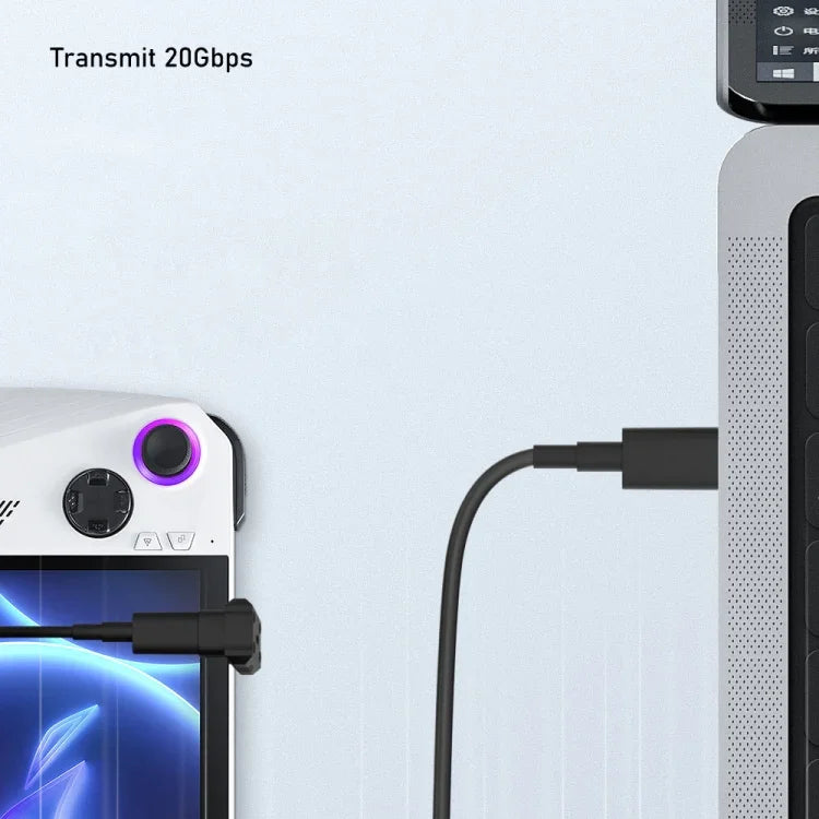 อะแดปเตอร์ข้อมูล 20Gbps 8K 60Hz 140W USB-C/Type-C ชาร์จเร็ว สำหรับ ASUS ROG Ally / Switch
