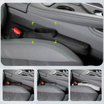 1pair Car Seat Storage Organizer Seat Anti Leakage Seam Fillers, Storage Black, Storage Dark Coffee
