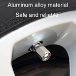 4pcs /Set Headset Skeleton Metal Tire Valve Caps Automobile Universal Modified Valve Covers, Headset Skeleton