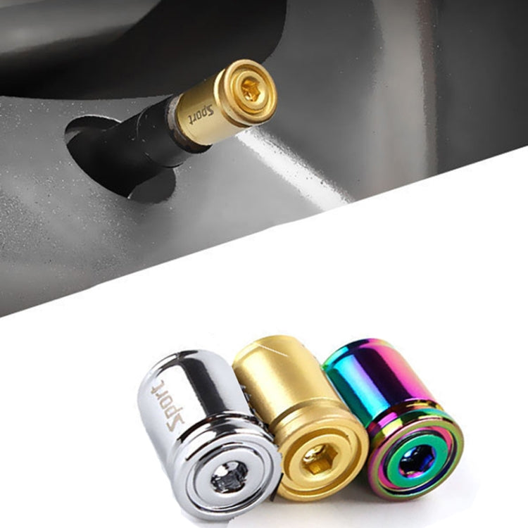 4pcs /Set Sport Anti-Theft Car Tire Valve Caps Universal Valve Cover With Wrench