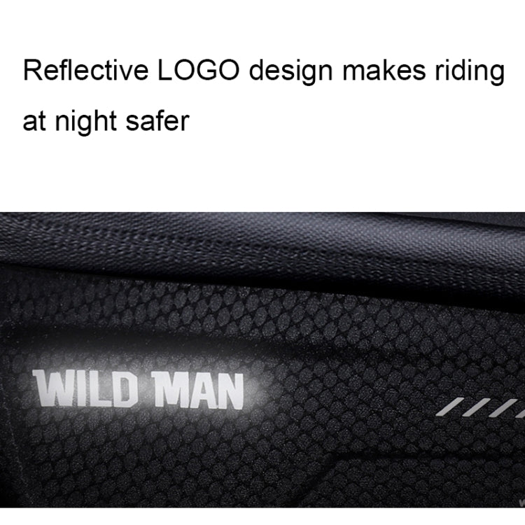 กระเป๋าหน้าคานจักรยาน EVA เปลือกแข็ง WILD MAN MS66 1.2 ลิตร พร้อมหน้าจอสัมผัสสำหรับโทรศัพท์ รุ่น MS66