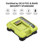 ที่ชาร์จแบตเตอรี่เครื่องตัดเครื่องมือ 36-40V สำหรับ RYOBI PO401 / PO403 / PO400, US, EU, UK, AU