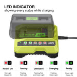 ที่ชาร์จแบตเตอรี่เครื่องตัดเครื่องมือ 36-40V สำหรับ RYOBI PO401 / PO403 / PO400, US, EU, UK, AU