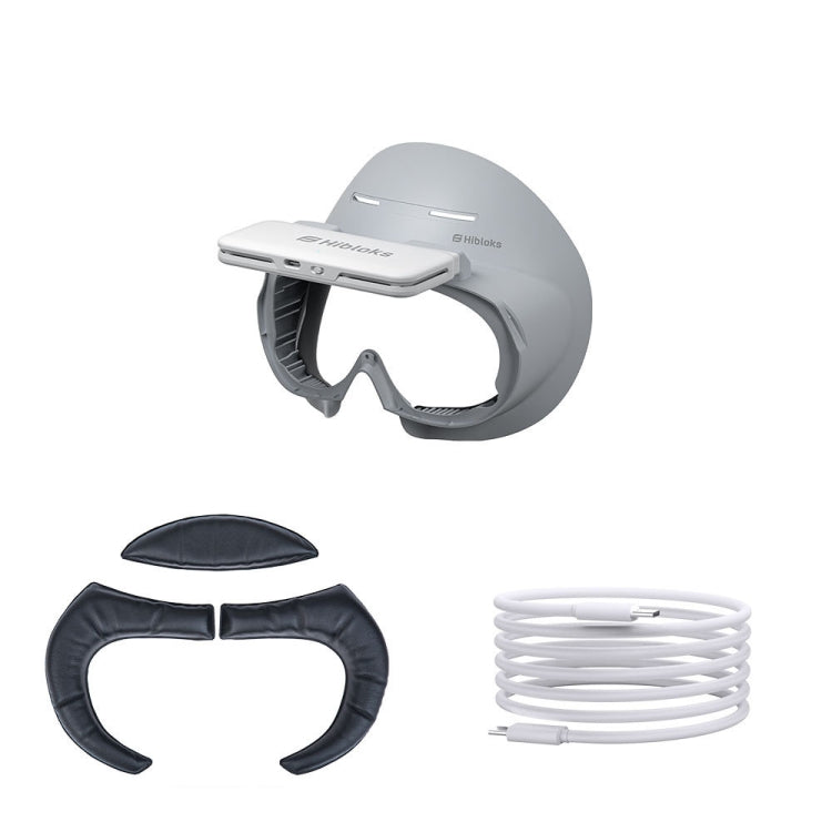 For PICO 4 Hibloks VR Glasses Face Cushion Protector Pad With Fan, 1pc PU Cotton, 2pcs PU Cotton, 1pc Ice Silk, 2pcs Ice Silk