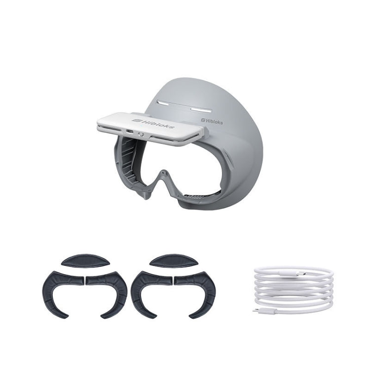 แผ่นรองป้องกันหน้าแว่น VR PICO 4 Hibloks พร้อมพัดลม, 1 ชิ้น PU ฝ้าย, 2 ชิ้น PU ฝ้าย, 1 ชิ้น ไอซ์ซิลค์, 2 ชิ้น ไอซ์ซิลค์