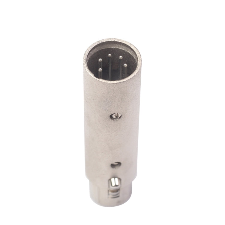อะแดปเตอร์ XLR สัญญาณ DMX ตัวเมีย 3 ขา ขนาดใหญ่ ตัวเรือนโลหะผสมสังกะสี เป็น XLR ตัวผู้ 5 ขา