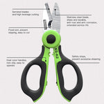 KomShine Stainless Steel Kevlar Serrated Fiber Optic Stripping Scissors, KS-K2