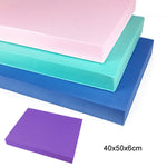 เสื่อบาลานซ์ ขนาด 40x50x6 ซม. สำหรับกีฬา รองเข่า เสื่อรองรับแบนสำหรับฟิตเนส สีฟ้า Tiffany, ชมพูพันปี, น้ำเงินเข้ม, ม่วง
