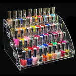 Acrylic Nail Polish Display Rack Transparent Ladder Stand Cosmetic Essential Oil Bottle Holder, 2 Layers, 3 Layers, 4 Layers, 5 Layers, 6  Layers, 7 Layers