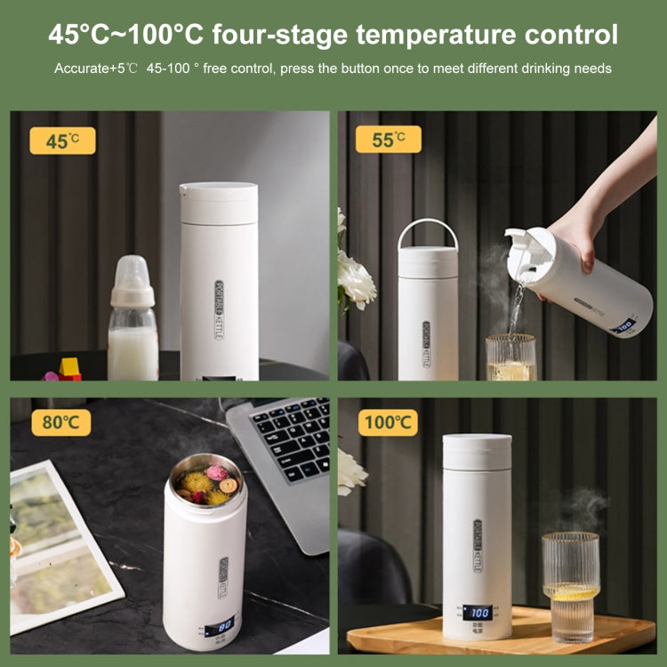 กาต้มน้ำไฟฟ้ากำลัง 300W ความจุ 500 มล. ควบคุมอุณหภูมิ รุ่น SUS304 ปลั๊ก US, SUS316 ปลั๊ก US, SUS304 ปลั๊ก UK, SUS316 ปลั๊ก UK, SUS304 ปลั๊ก EU, SUS316 ปลั๊ก EU