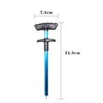 ที่ถอดเบ็ดปลารูปตัวทีอลูมิเนียมอัลลอยด์ อุปกรณ์ตกปลาทะเล ขนาด 24 x 7.5 ซม. สีฟ้า แดง เทา ฟ้าพร้อมเชือกสปริง แดงพร้อมเชือกสปริง เทาพร้อมเชือกสปริง