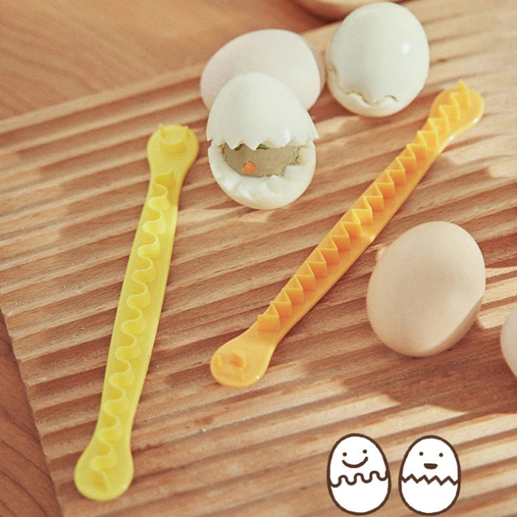 เครื่องตัดไข่ลายลูกไม้ DIY แม่พิมพ์ไข่ เครื่องมือทำสลัดในครัว 2 ชิ้น/ชุด