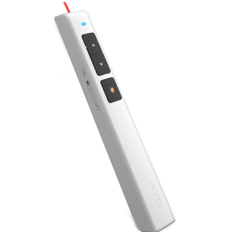 Deli รีโมทเปลี่ยนหน้า USB 2.4GHz พร้อมแสงแดง สำหรับ PPT รุ่น 2802 (สีดำ), 2802 (สีขาว)