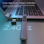 Deli รีโมทเปลี่ยนหน้า USB 2.4GHz พร้อมแสงแดง สำหรับ PPT รุ่น 2802 (สีดำ), 2802 (สีขาว)