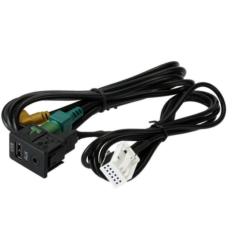 For Magotan New Touran Modified VW CD Player RCD510/310+/300+USB Switch Base+Wiring Harness, For Magotan New Touran