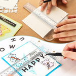 Plastic T-Square Ruler Learning Stationery Ruler