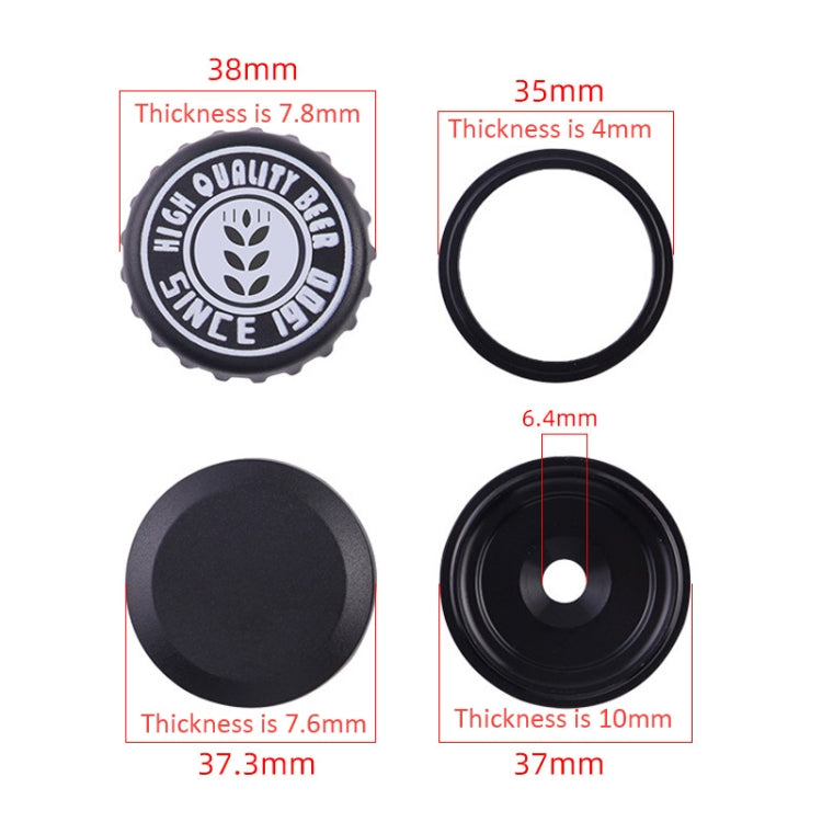 สำหรับ AirTag รุ่นที่ 2 / AirTag รุ่นที่ 1 เคสติดตาม ติดตั้งหูฟังซ่อนบนจักรยาน ขาตั้งติดตามจักรยานป้องกันการโจรกรรม รูปทรงกลม ฝาครอบเบียร์