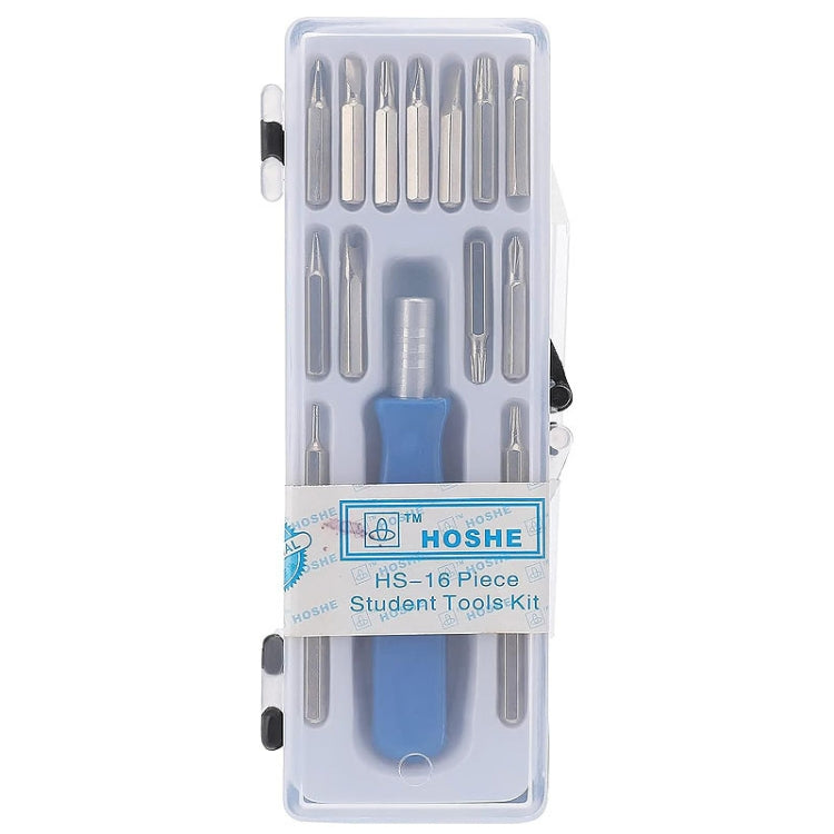 ชุดไขควงมินิ HOSHE 16-in-1 พร้อมบิตไขควงหลายแบบ สำหรับซ่อมนาฬิกาและแว่นตา