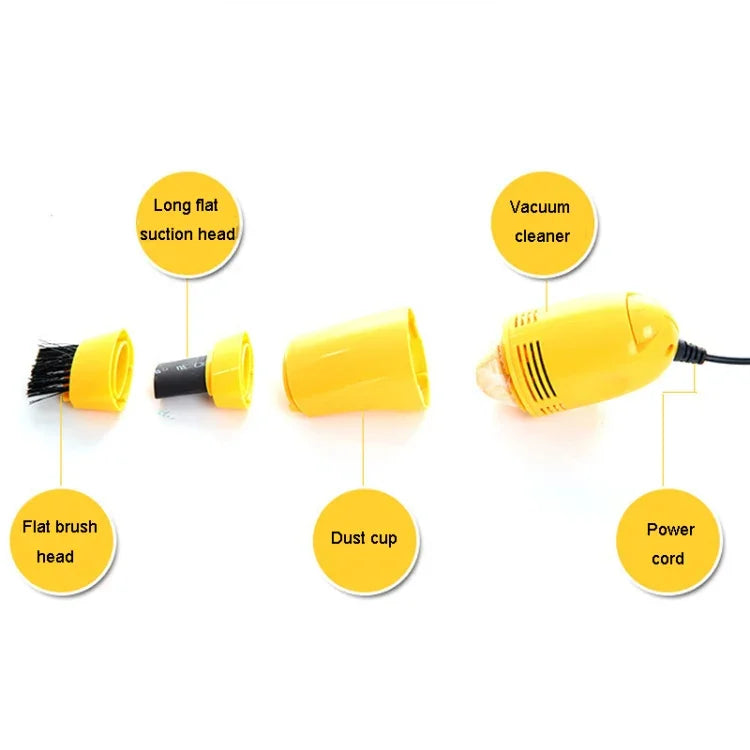 แปรงทำความสะอาดคีย์บอร์ดขนาดเล็ก USB แบบพกพา สำหรับกำจัดฝุ่นคอมพิวเตอร์