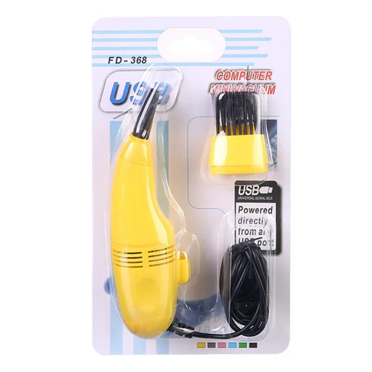 แปรงทำความสะอาดคีย์บอร์ดขนาดเล็ก USB แบบพกพา สำหรับกำจัดฝุ่นคอมพิวเตอร์