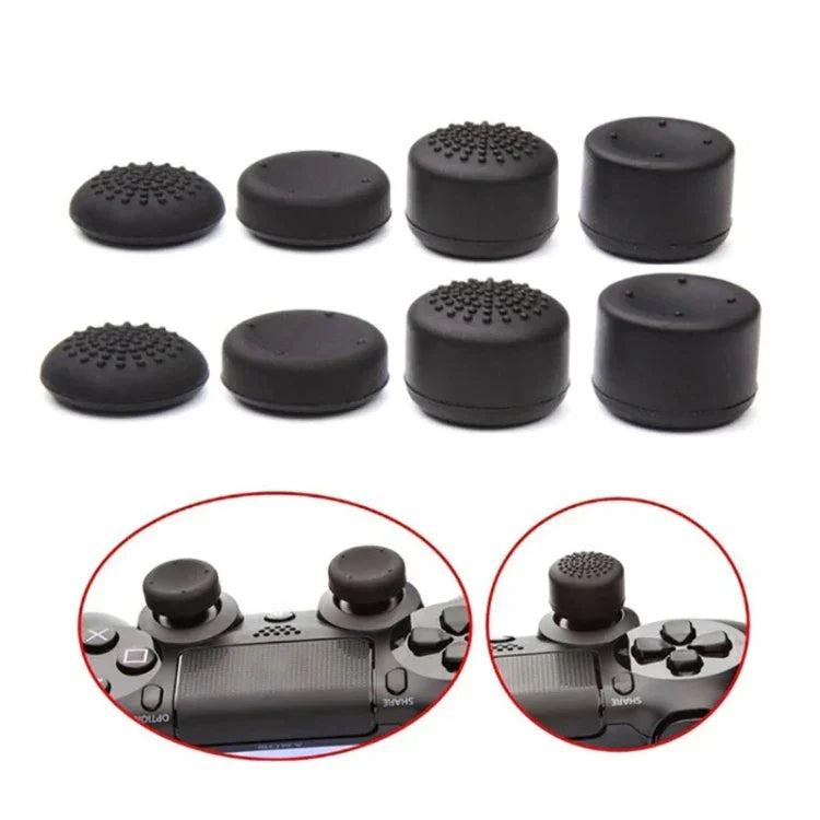 ชุด 8 ชิ้น ฝาครอบซิลิโคนสำหรับจอยสติ๊ก PS5 / PS4 ฝาครอบบูสเตอร์ ฝาครอบป้องกันจอยแพด