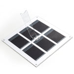 Six Palace Grid Color 3 Inch Three-Dimensional Magnet Photo Frame For Polaroids, Black, Fantasy, Mirror