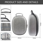 For Meta Quest 3 VR Storage Bag EVA Hard Shell Case Handbag, Grey