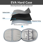 For Meta Quest 3 VR Storage Bag EVA Hard Shell Case Handbag, Grey