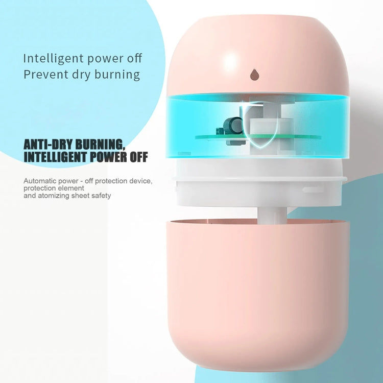 เครื่องฟอกอากาศในรถและบ้านแบบเสียบ USB เครื่องพ่นความชื้นหยดน้ำ ความจุใหญ่