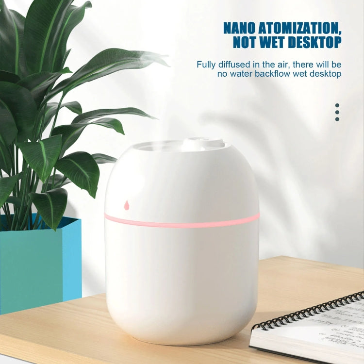 เครื่องฟอกอากาศในรถและบ้านแบบเสียบ USB เครื่องพ่นความชื้นหยดน้ำ ความจุใหญ่