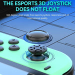จอยเกม JOY-02 ด้ามจับซ้ายและขวาพร้อมไฟ RGB และระบบสัมผัส Bluetooth สำหรับ Switch / Switch OLED / Switch Pro / Switch Lite / Switch Joycon, สีดำ, สีเทา