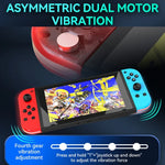 จอยจับเกม JOY-02 ซ้ายและขวาพร้อมไฟ RGB สัมผัสตัวเครื่อง บลูทูธ สำหรับ Switch / Switch OLED / Switch Pro / Switch Lite / Switch Joycon, สีน้ำเงินแดง, เขียวฟ้า, ขาว
