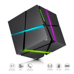 ลำโพงบลูทูธ AI ควบคุมด้วยเสียง Qone Cube พร้อมไฟ RGB ขนาดเล็ก ไร้สาย, ควบคุมด้วยเสียง AI (สีน้ำเงิน), ควบคุมด้วยเสียง AI (สีชมพู), ควบคุมด้วยเสียง AI (สีดำ), ควบคุมด้วยเสียง AI (สีขาว)