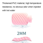 ถุงน้ำร้อนกันระเบิด PVC เติมน้ำขนฟ้ากระต่ายเทียม สำหรับประคบเย็น/ร้อน สีชมพู 500 มล., สีเขียว 500 มล., สีน้ำเงิน 500 มล., สีชมพู 1000 มล., สีเขียว 1000 มล., สีน้ำเงิน 1000 มล.