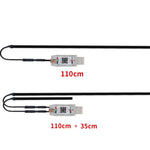 Car Interior Fiber Optic Cold Light RGB Ambient Lamp Center Phantom Footwell Atmosphere Lights, One To One 110cm, One To Two 110cm+35cm