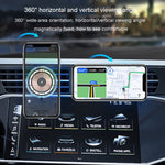 For iPhone Magsafe Magnetic Car Wireless Charger Phone Holder Light Emitting Wireless Charger, Ice Blue Breathe Light, Pickup RGB Light