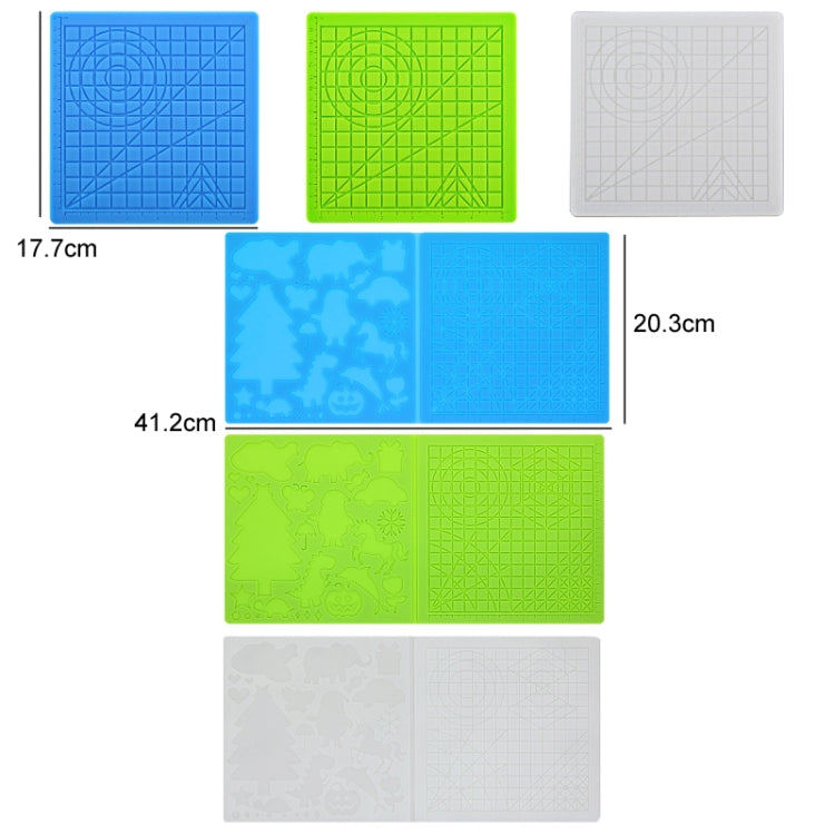 ปากกาเขียน 3D พร้อมแผ่นซิลิโคนสำหรับวาดภาพ DIY, สีน้ำเงิน, สีเขียว, สีใส, สีน้ำเงินขนาดใหญ่, สีเขียวขนาดใหญ่, สีใสขนาดใหญ่