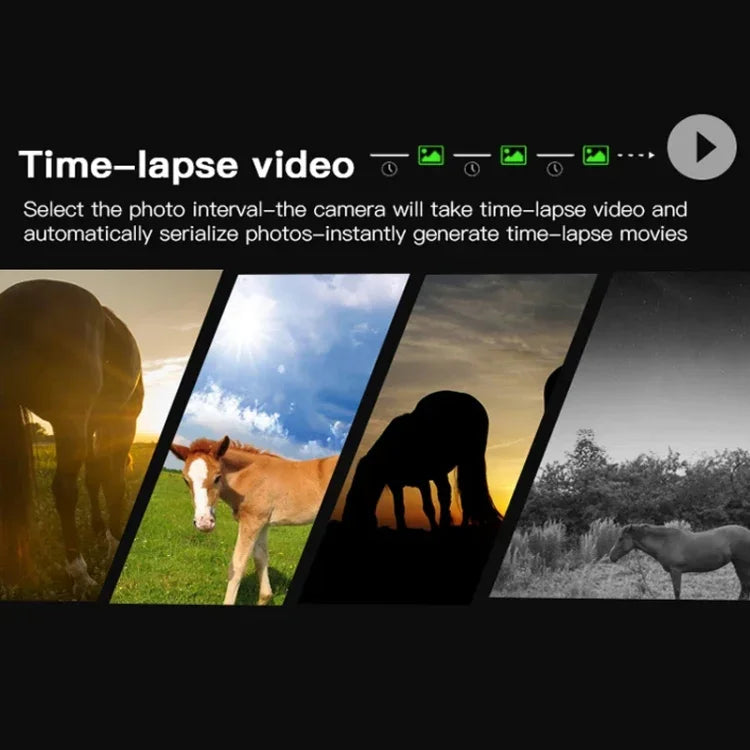 กล้องอินฟราเรดเลนส์คู่ 4K H8201 ความละเอียด 32MP สำหรับดูสัตว์ในสนาม กลางคืน HD