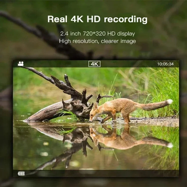 กล้องอินฟราเรดเลนส์คู่ 4K H8201 ความละเอียด 32MP สำหรับดูสัตว์ในสนาม กลางคืน HD