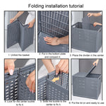 Foldable Dirty Clothes Basket Wall Mounted Bathroom Dirty Clothes Storage Frame Plastic Laundry Basket, Plus Large White, Plus Large Gray, Plus Large Black, Extra Large Black, Extra Large White, Extra Large Gray