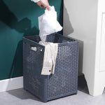 Foldable Dirty Clothes Basket Wall Mounted Bathroom Dirty Clothes Storage Frame Plastic Laundry Basket, Plus Large White, Plus Large Gray, Plus Large Black, Extra Large Black, Extra Large White, Extra Large Gray