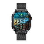 K57 Pro นาฬิกาอัจฉริยะขนาด 1.96 นิ้ว รองรับการโทร Bluetooth, เล่นเพลง, แสดงสภาพอากาศ, กันน้ำ สีดำ, สีส้ม, สายหนังสีดำ, สายหนังสีเงิน, สายเหล็กสีดำ, สายเหล็กสีเงิน, สายสามเม็ดสีดำ, สายสามเม็ดสีเงิน, สายไม้ไผ่สีดำ, สายไม้ไผ่สีเงิน