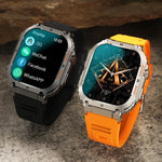 K57 Pro นาฬิกาอัจฉริยะขนาด 1.96 นิ้ว รองรับการโทร Bluetooth, เล่นเพลง, แสดงสภาพอากาศ, กันน้ำ สีดำ, สีส้ม, สายหนังสีดำ, สายหนังสีเงิน, สายเหล็กสีดำ, สายเหล็กสีเงิน, สายสามเม็ดสีดำ, สายสามเม็ดสีเงิน, สายไม้ไผ่สีดำ, สายไม้ไผ่สีเงิน