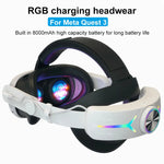 หูฟัง Meta Quest 3 ปรับแสง RGB ชาร์จ USB พับได้ สำหรับ Meta Quest 3 (Elite), Meta Quest 3 (ขาว), Meta Quest 3 (ดำ)