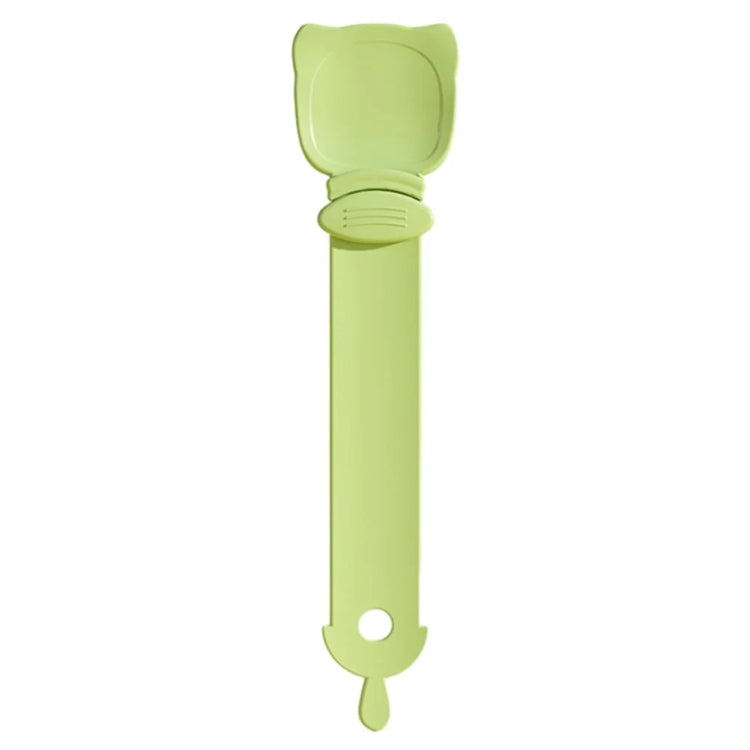 ที่บีบแถบอาหารแมว Cat Feeder ช้อนป้อนอาหารว่างบดสำหรับสัตว์เลี้ยง สีส้ม เขียว เบจ