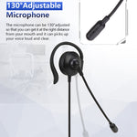 หูฟังคอมพิวเตอร์แบบมีสาย SOYTO SY227 แบบหูเกี่ยวข้างเดียว, 3.5 มม., แยกสาย USB ควบคุม