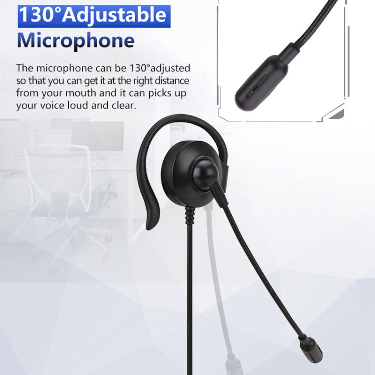 หูฟังคอมพิวเตอร์แบบมีสาย SOYTO SY227 แบบหูเกี่ยวข้างเดียว, 3.5 มม., แยกสาย USB ควบคุม